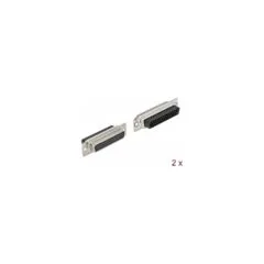 D-Sub HD 44 Pin Crimp Buchse. Metall. 2 Stück