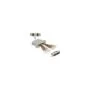 D-Sub HD 44 Pin Crimp Stecker zu 2 x RJ45 Buchse mit Montagesatz beige