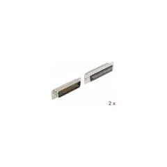 D-Sub HD 50 Pin Stecker Metall. Lötversion. 2 Stück