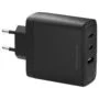 dbramante1928 re-charge - Netzteil - 100 Watt - 3 Ausgabeanschlussstellen (2 x USB-C. USB) - Schwarz