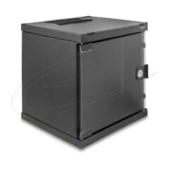 Delock 10? Netzwerkschrank 6 HE mit Glastür zur Stand- oder Wandmontage. 240 mm Tiefe. Traglast 30 kg. 330 x 312 x 30...
