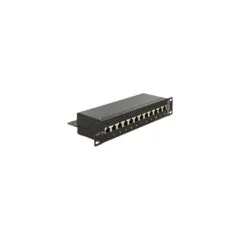 Delock 10? Patchpanel 12 Port Cat.6A schwarz