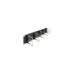 Delock 19? Kabelmanagement Rangierpanel mit 10 Metallbügel 2 HE schwarz