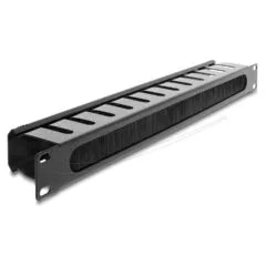 Delock 19? Kabelmanagement Rangierpanel mit Bürste 1 HE schwarz