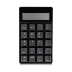 Delock 2 in 1 USB Typ-A Nummernblock mit Taschenrechner Funktion 2.4 GHz kabellos schwarz