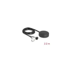 Delock 4G GNSS Antenne 1 x FAKRA A + 1 x FAKRA B Buchse 2 dBi 28 dB 2.2 m RG-174 omnidirektional Dachmontage schwarz ...