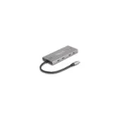 DELOCK 7 Port USB Hub 10 Gbps mit 4 x USB Type-C Buchse und 3 x USB Typ-A Buchse mit PD 80 W