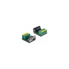 Delock Adapter D-Sub 9 Pin Buchse zu Terminalblock 9 Pin mit Drucktaster