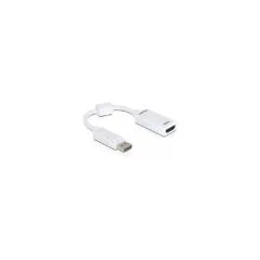 DELOCK Adapter Displayport-St to HDMI-Bu weiss