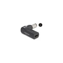 Delock Adapter für Notebook Ladekabel USB Type-CTM Buchse zu Dell 7,4 x 5,0 mm Stecker 90° gewinkelt
