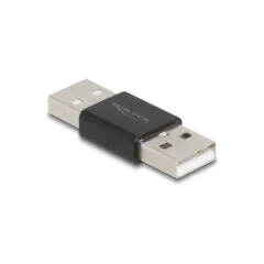 Delock Adapter Gender Changer USB 2.0 Typ-A Stecker zu Stecker Metall