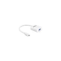 Delock Adapter HDMI-micro D Stecker to VGA Buchse weiß