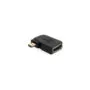 Delock Adapter High Speed HDMI with Ethernet - micro D Stecker to A Buchse seitlich gewinkelt