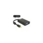 Delock Adapter mini DisplayPort 1.1 Stecker to VGA Buchse + Audio + Power schwarz