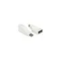 Delock Adapter mini DisplayPort 1.2 Stecker to DisplayPort Buchse 4K 90° gedreht weiß