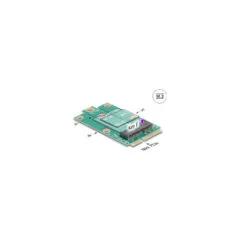 Delock Adapter Mini PCIe Stecker zu M.2 Key E Slot