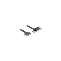 Delock Adapter Mini PCIe Stecker zu PCIe 3.0 x1 Buchse 90° gewinkelt mit Kabel 20 cm