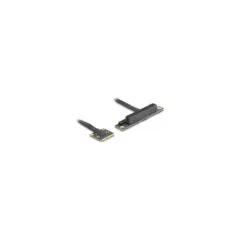 Delock Adapter Mini PCIe Stecker zu PCIe 3.0 x8 Slot 90° gewinkelt mit Kabel 20 cm