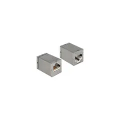 Delock Adapter RJ45 Buchse to RJ45 Buchse Cat.6 STP kompakt