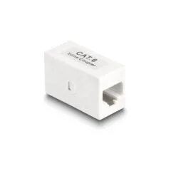 Delock Adapter RJ45 Buchse zu RJ45 Buchse Cat.6 UTP weiß