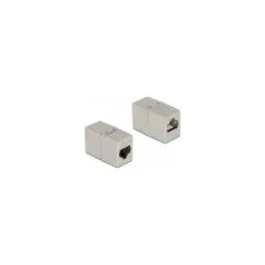Delock Adapter RJ45 Buchse zu RJ45 Buchse Cat.6A Metall