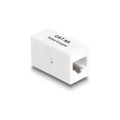 Delock Adapter RJ45 Buchse zu RJ45 Buchse Cat.6A UTP weiß