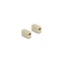 Delock Adapter RJ45 Buchse zu RJ45 Buchse UTP beige