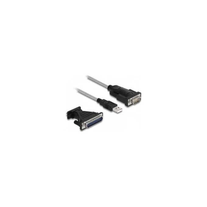 DELOCK Adapter USB 2.0 Typ-A to RS-232 D Sub 9 + D-Sub 25 — image 2