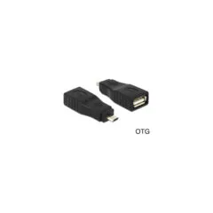 Delock Adapter USB Micro B Stecker to USB 2.0 Buchse OTG voll geschirmt