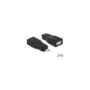 Delock Adapter USB Micro B Stecker to USB 2.0 Buchse OTG voll geschirmt