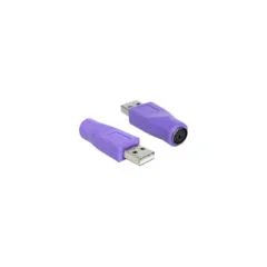 Delock Adapter USB Typ-A Stecker to PS 2 Buchse