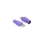 Delock Adapter USB Typ-A Stecker to PS 2 Buchse