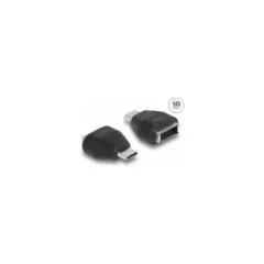 Delock Adapter USB Type-CTM Stecker zu USB 10 Gbps Typ-E Key A Buchse schwarz