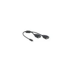 Delock Adapter USB Type-CTM zu 2 x Seriell RS-232 DB9 mit 15 kV ESD Schutz
