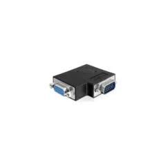 Delock Adapter VGA Stecker to VGA Buchse 90° seitlich gewinkelt