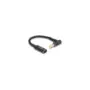 Delock Adapterkabel für Notebook Ladekabel USB Type-CTM Buchse zu 5.5 x 2.5 mm Stecker 90° gewinkelt 15 cm