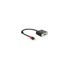 DELOCK Adapterkabel mini DisplayPort 1.2 Stecker to HDMI 2.0 Buchse schwarz 4K 60Hz Aktiv