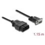Delock Adapterkabel OBD-2 Stecker auf Sub-D 9 Pin Buchse mit Schrauben 1,15 m