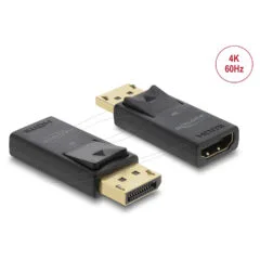 Delock Aktiver DisplayPort 1.2 zu HDMI Adapter 4K mit HDR Funktion