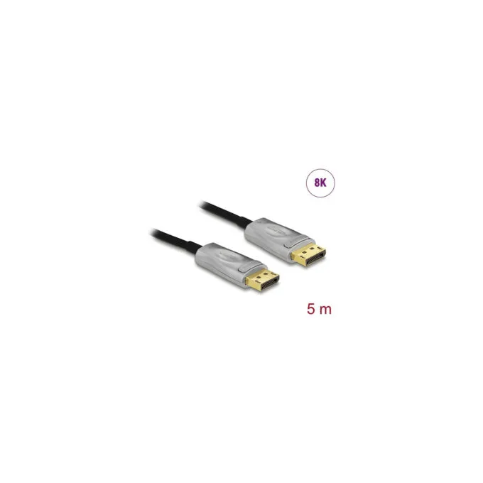 Delock Aktives Optisches Kabel DisplayPort 1.4 8K 5 m — image 2