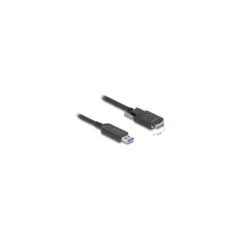 Delock Aktives Optisches Kabel USB 10 Gbps Typ-A Stecker zu Typ Micro-B Stecker mit Schrauben 15 m
