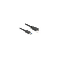 Delock Aktives Optisches Kabel USB 10 Gbps Typ-A Stecker zu Typ Micro-B Stecker mit Schrauben 7.5 m