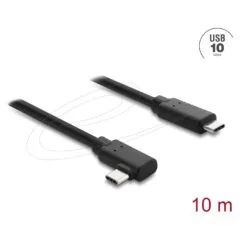 Delock Aktives Optisches Kabel USB 10 Gbps USB Type-C Stecker zu Stecker gewinkelt 10 m