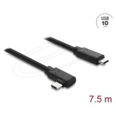 Delock Aktives Optisches Kabel USB 10 Gbps USB Type-C Stecker zu Stecker gewinkelt 7,5 m