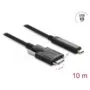 Delock Aktives Optisches Kabel USB 10 Gbps USB Type-C Stecker zu Typ Micro-B Stecker mit Schrauben 10 m
