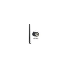 DELOCK Antenne WLAN RP-SMA 802.11 ac a h b g n 5.5 - 9 dBi omni Gelenk schwarz
