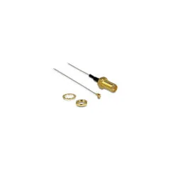 Delock Antennenkabel RP-SMA Buchse zum Einbau zu I-PEX Inc.. MHF® II Stecker 0.81 20 cm Gewindelänge 10 mm