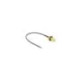 DELOCK Antennenkabel RP-SMA Buchse zum Einbau zu MHF 4L LK Stecker 1.37 10cm Gewindelnge 10mm spritzwassergeschtzt