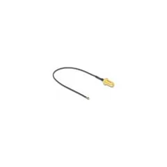 DELOCK Antennenkabel RP-SMA Buchse zum Einbau zu MHF 4L LK Stecker 1.37 20cm Gewindelnge 10mm
