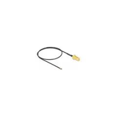 DELOCK Antennenkabel RP-SMA Buchse zum Einbau zu MHF 4L LK Stecker 1.37 35cm Gewindelnge 10mm